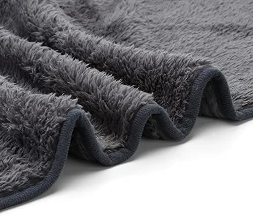 Nobleza Weiche Fleecedecke für Hund und Katze, Waschbar, Warm und Komfortabel - Grau 100x80cm  
Nobleza Waschbare Hunded