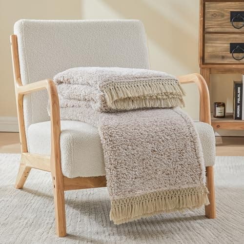 EMME Flauschige Sherpa Kuscheldecke Oeko-Tex 150x200 cm, perfekt für Winterspazieren und Relaxen - doppelseitig weich, l