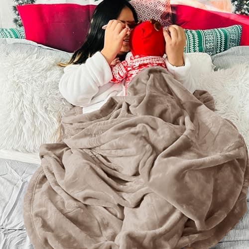 BEDSURE Wohndecke Warm Grau - Weich, Fleecedecke für Frauen, Couch Überwurf 150x200cm