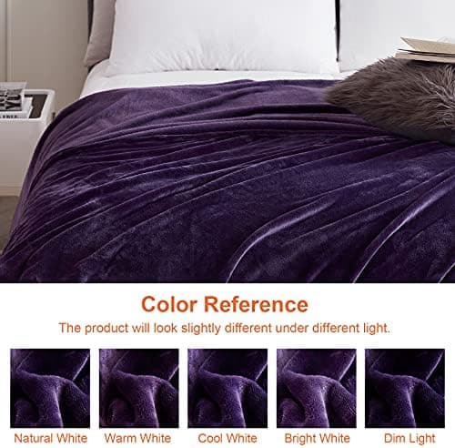 EHEYCIGA Flauschig weiche Kuscheldecke Grau 130x165 für Wohnzimmer und Sofa OEKO-TEX
| EHEYCIGA weiche warme Fleecedeck