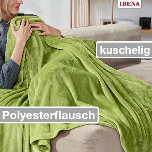 Ibena Kuscheldecke Olbia - flauschig, warm & waschbar, ideal für Kinder im Rose Farbton OEKO-TEX STANDARD 100  
Ibena Ku