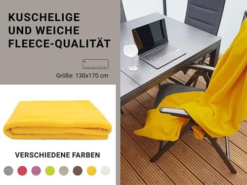 ZOLLNER Kuscheldecke in Taupe - weiche Couchdecke 130x170 cm - waschbar bis 95°C - Hotelqualität - Oeko Tex® Zertifizier
