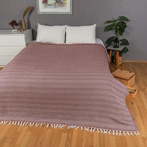 Tuiste Einzelbett Tagesdecke Hellgrau, kuschelige Couchüberwurf, Sommerdecke 150x200 cm  
Tuiste Einzelbett Tagesdecke H