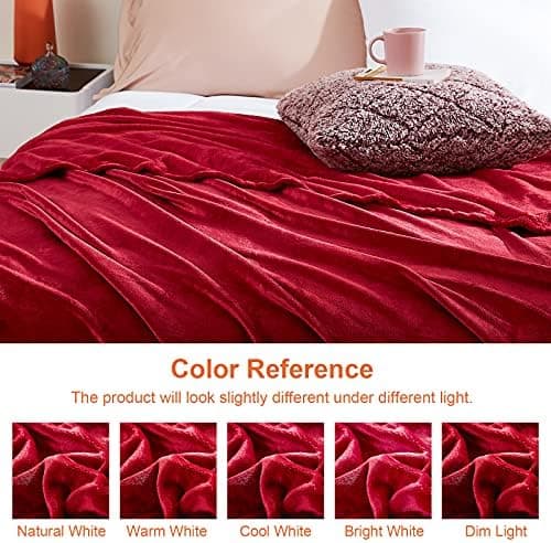 EHEYCIGA Flauschig weiche Kuscheldecke Grau 130x165 für Wohnzimmer und Sofa OEKO-TEX
| EHEYCIGA weiche warme Fleecedeck