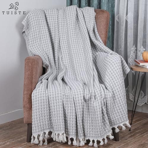 Premium Tagesdecke Einzelbett 150x200 Grau für Sofa und Bett