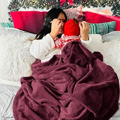 BEDSURE Wohndecke Warm Grau - Weich, Fleecedecke für Frauen, Couch Überwurf 150x200cm