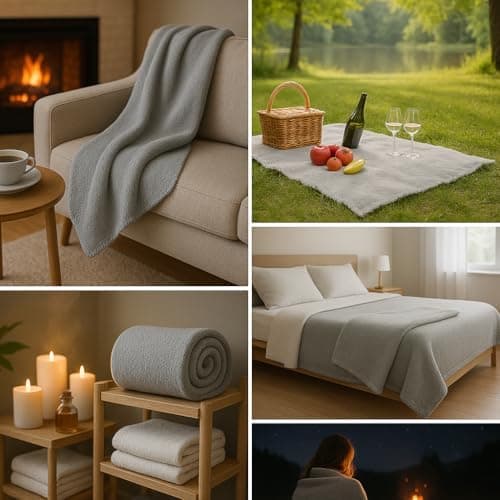 Betz Fleecedecke – weiche Wohndecke & Kuscheldecke – fürs Sofa & Bett – flauschig, leicht, wärmend & pflegeleicht – lila