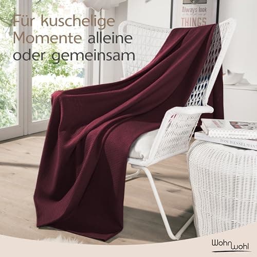 Tagesdecke Grau 100% Baumwolle Pflegeleicht Sommerdecke