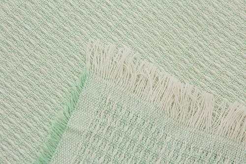 Todocama Mehrzweck-Tagesdecke - Beige Sand, 180 x 260 cm, Bett und Sofa Überwurf, Jarapas, Waffelstruktur, Multi-Use
