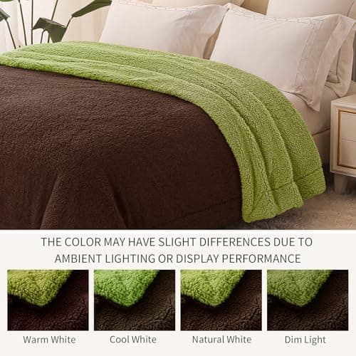 Exclusivo Mezcla Decke, Warme Kuscheldecke für Bett und Sofa, Tiefviolett/Lila 130x150 cm