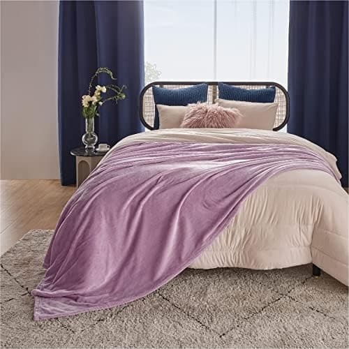 BEDSURE Wohndecke Warm Grau - Weich, Fleecedecke für Frauen, Couch Überwurf 150x200cm