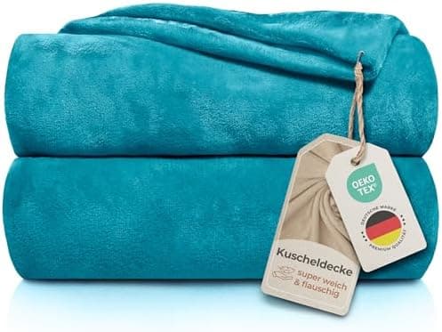Gräfenstayn® Kuscheldecke flauschig & super weich - hochwertige Fleecedecke als Wohndecke & Tagesdecke - Overlap-Decke f