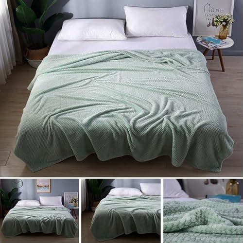Kuscheldecke Super Soft Flanell für Home & Office Himmelblau