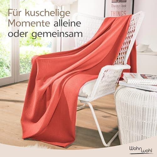 Tagesdecke Grau 100% Baumwolle Pflegeleicht Sommerdecke