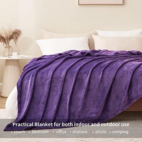 Aisbo Flauschig Warme Decke Rot für Winter - Kuschliges Wohnzimmer Blanket 130x150 cm OEKO-TEX