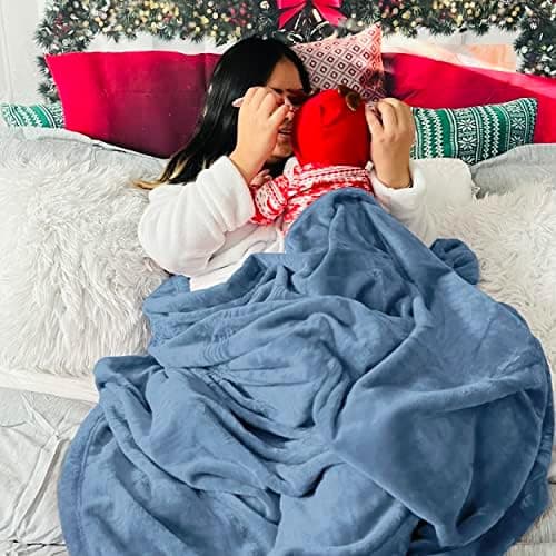 BEDSURE Wohndecke Warm Grau - Weich, Fleecedecke für Frauen, Couch Überwurf 150x200cm