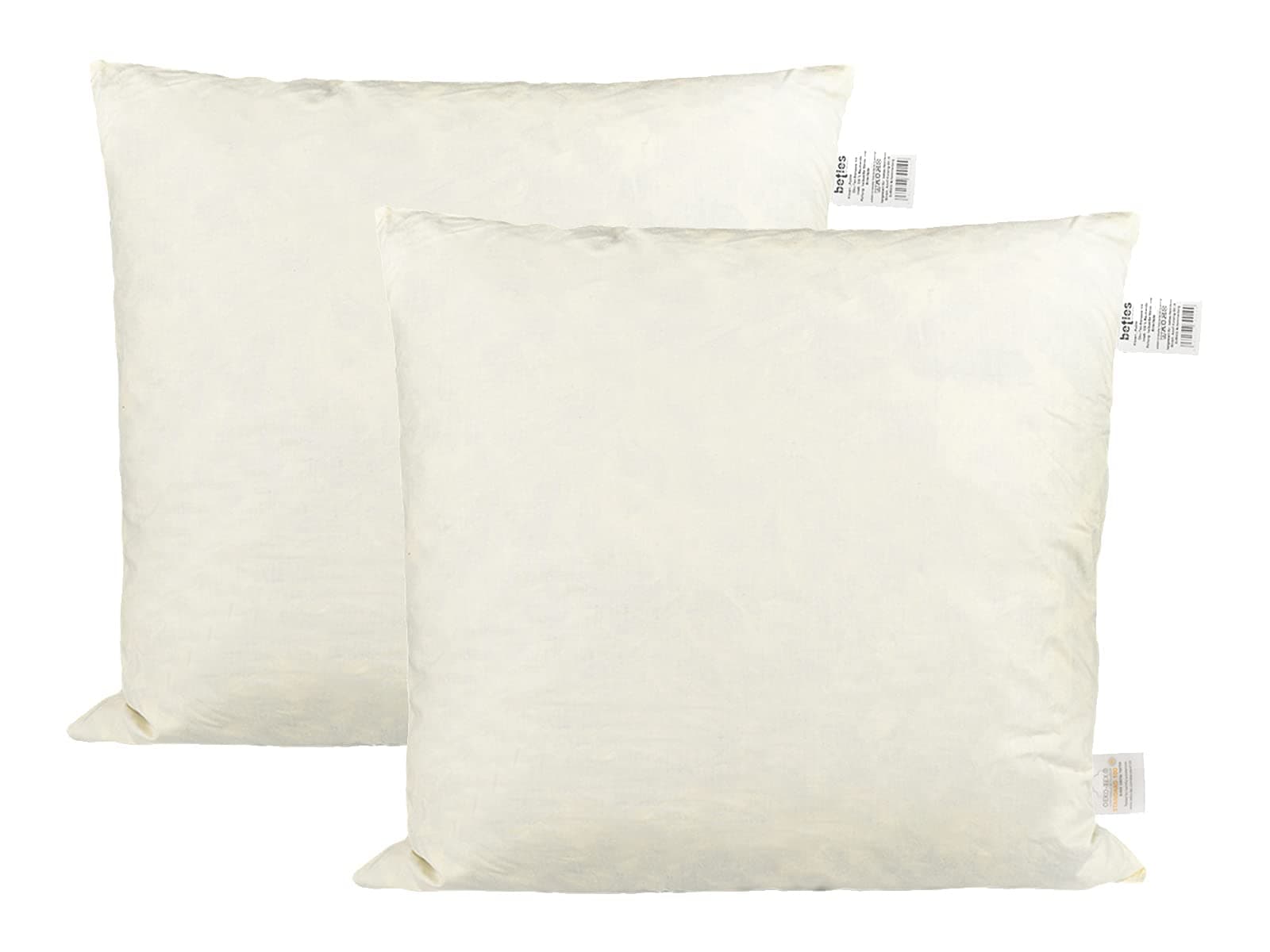 Beties „Publik“ Federkissen 2er Set -_waschbar -traditionell gefertigt -OEKO-TEX STANDARD 100