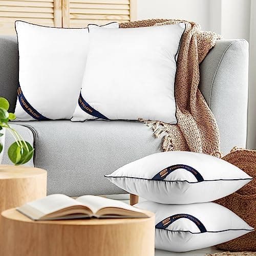 Utopia Bedding 2er Set Kissen 40x40 cm, Weiß - Deko und Ergonomie für Bett und Sofa (OEKO-TEX STANDARD 100)  
Utopia Bed