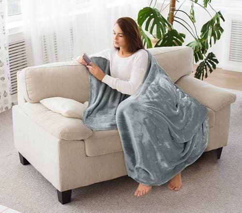 Utopia Bedding Kuscheldecke flauschig Warm für Winter und Sofa