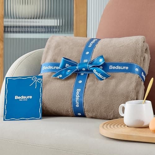 BEDSURE Wohndecke Warm Grau - Weich, Fleecedecke für Frauen, Couch Überwurf 150x200cm