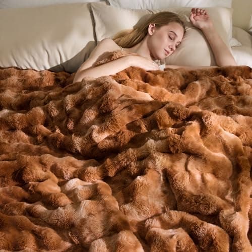 EMME Flauschige Wohndecke für Couch Kaninchen Plüsch Fleecedeckemercialwohndecke-sofa-decke-bubble-decke-wohndecke-flaus
