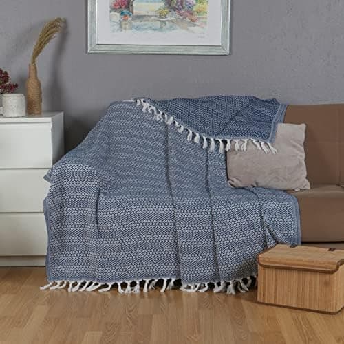 Tuiste Einzelbett Tagesdecke Hellgrau, kuschelige Couchüberwurf, Sommerdecke 150x200 cm  
Tuiste Einzelbett Tagesdecke H