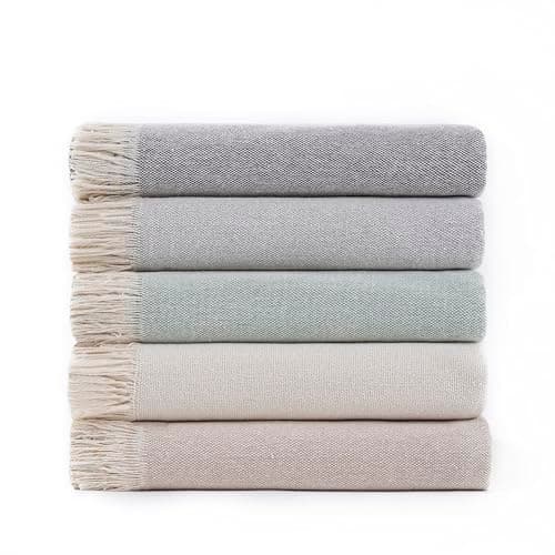 Todocama Mehrzweck-Tagesdecke - Überwurf für Bett und Sofa, cremefarben (125 x 180 cm) | Jarapas | Haushaltsgeräte | cre