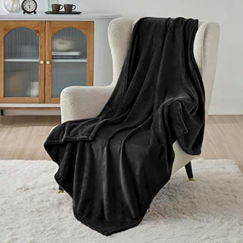 BEDSURE Wohndecke Warm Grau - Weich, Fleecedecke für Frauen, Couch Überwurf 150x200cm