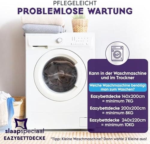 Bettdecke ohne Bezug 135x200 Grau Beige - Wärmeklasse 2 Steppdecke mit Gelfasern für Daunengefühl - Ganzjahresdecke