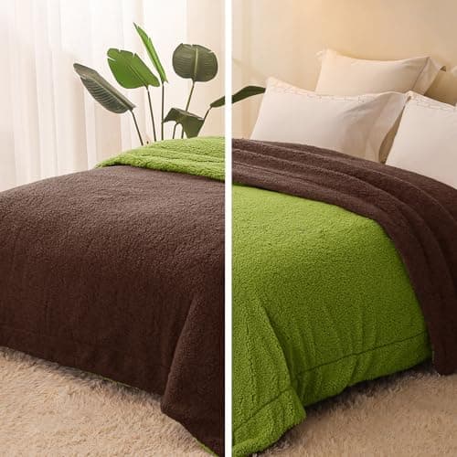 Exclusivo Mezcla Decke, Warme Kuscheldecke für Bett und Sofa, Tiefviolett/Lila 130x150 cm