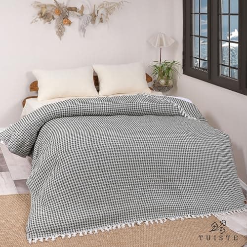 Premium Tagesdecke Einzelbett 150x200 Grau für Sofa und Bett