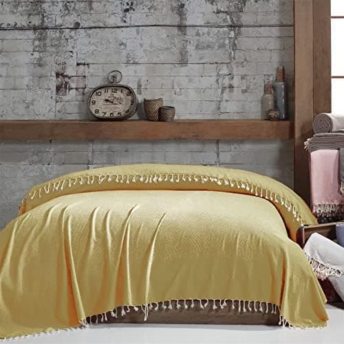 Mixibaby Tagesdecke Anthrazit 220x240 LuxTouch 100% Baumwolle