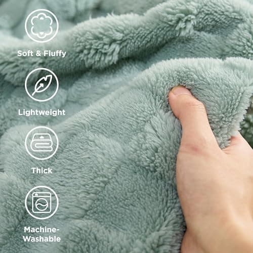 BEDSURE Kuscheldecke Flauschig - Weiche Warme für Zimmer Deko, Wohn- & Kuscheldecken, Hellbraun, 130 x 170 cm OEKO-TEX S