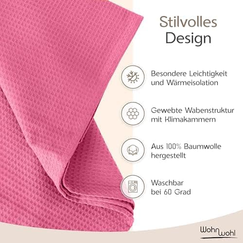Tagesdecke Grau 100% Baumwolle Pflegeleicht Sommerdecke