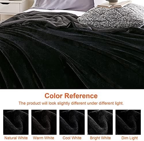 EHEYCIGA Flauschig weiche Kuscheldecke Grau 130x165 für Wohnzimmer und Sofa OEKO-TEX
| EHEYCIGA weiche warme Fleecedeck