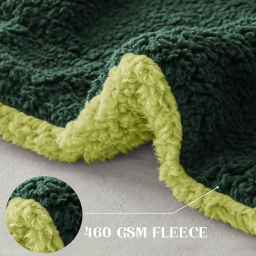 Exclusivo Mezcla Decke, Warme Kuscheldecke für Bett und Sofa, Tiefviolett/Lila 130x150 cm