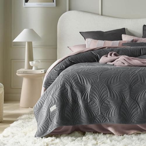 ROOM99 Elegante Tagesdecke Puderrosa, ideal für Bett und Sofa - Vielseitige Steppdecke 170 x 210 cm, OEKO-TEX STANDARDS