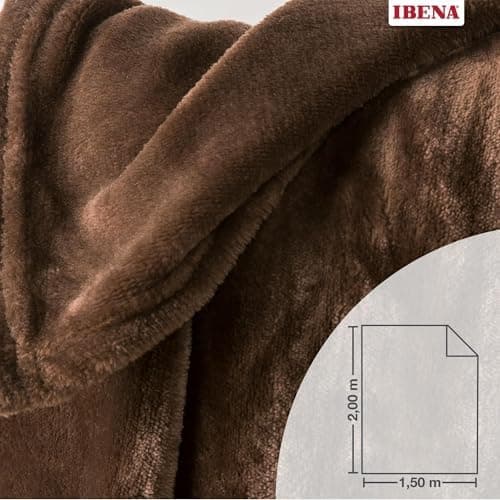 Ibena Kuscheldecke Olbia - flauschig, warm & waschbar, ideal für Kinder im Rose Farbton OEKO-TEX STANDARD 100  
Ibena Ku