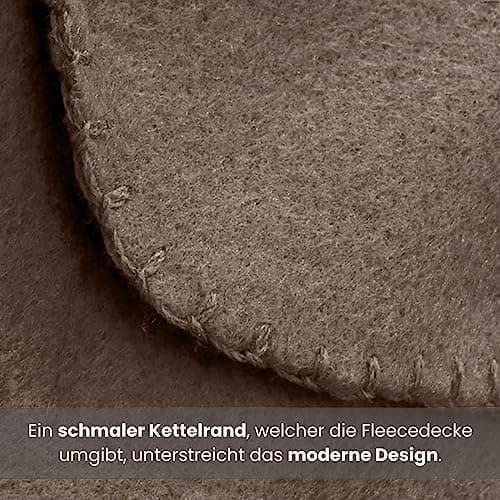 Wometo 2er Set Polar Fleecedecke OekoTex Lilaviolett Anti-Pilling Kettelrand
