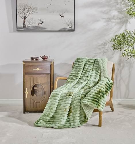 Miracle Home Wendbare Fleecedecke aus Mikrofaser, weich, warm und maschinenwaschbar, für den ganze Haushalt, 130 x 160 c