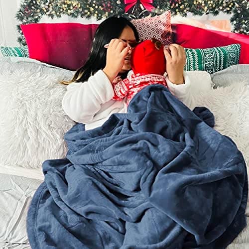 BEDSURE Wohndecke Warm Grau - Weich, Fleecedecke für Frauen, Couch Überwurf 150x200cm