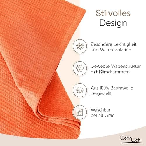 Tagesdecke Grau 100% Baumwolle Pflegeleicht Sommerdecke