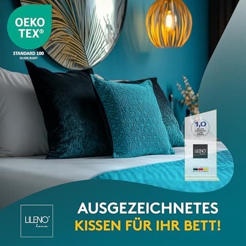 LILENO HOME 95°C waschbares Kissenfüllungsset - ideal für Allergiker - Polyester Innenkissen 40 x 40 cm als Couchkissen,