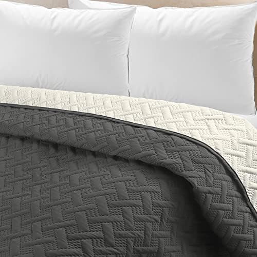 WOLTU Tagesdecke 220x240 cm Steppdecke, Ultraschall genäht, woholiberaler und hautfreundlich, für Sofa und Bett, Global