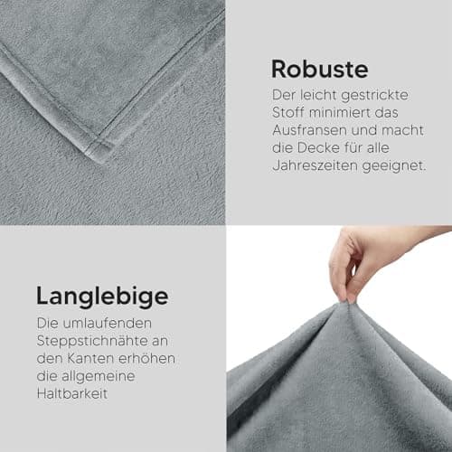Utopia Bedding Kuscheldecke flauschig Warm für Winter und Sofa