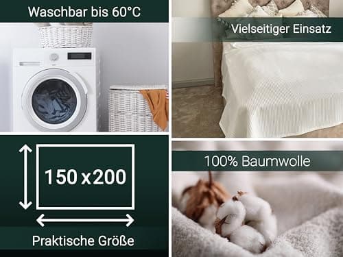 ZOLLNER Kuscheldecke in 150x200 cm - waschbar bis 60°C - Oeko Tex® zertifiziert OEKO-TEX STANDARD 100
ZOLLNER Kuscheldec