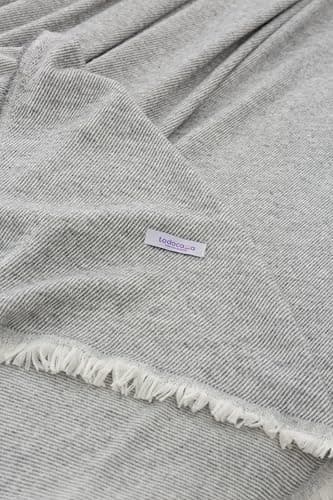 Todocama extra weiche Baumwolldecke Sandbeige, dekorativ für Sofa und Bett,softes Wohnzimmer und Schlafzimmer Accessoire