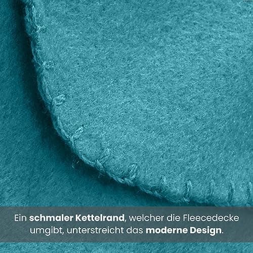 Wometo 10er Vorteilspack Fleecedecke grau Anti-Pilling Kettelrand