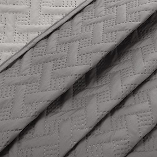 WOLTU Tagesdecke 220x240 cm Steppdecke, Ultraschall genäht, woholiberaler und hautfreundlich, für Sofa und Bett, Global