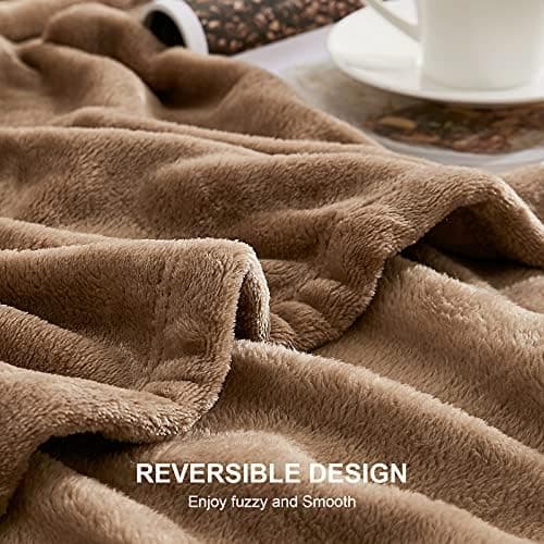EHEYCIGA Flauschig weiche Kuscheldecke Grau 130x165 für Wohnzimmer und Sofa OEKO-TEX
| EHEYCIGA weiche warme Fleecedeck